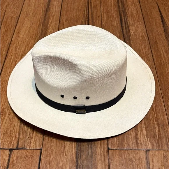 Dobbs Cowboy Hat Ivory 6 7/8 - Picture 9 of 16